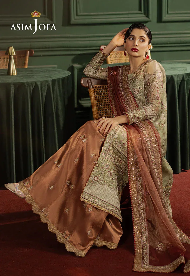 Asim Jofa Premium Festive Pistachio Green Tissue – view 4 – Poshaq