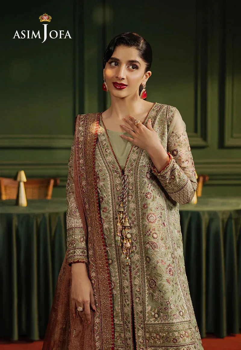 Asim Jofa Premium Festive Pistachio Green Tissue – view 5 – Poshaq