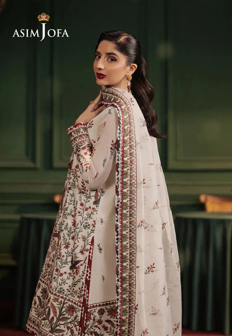 Asim Jofa Premium Festive Off White Cotton – view 2 – Poshaq