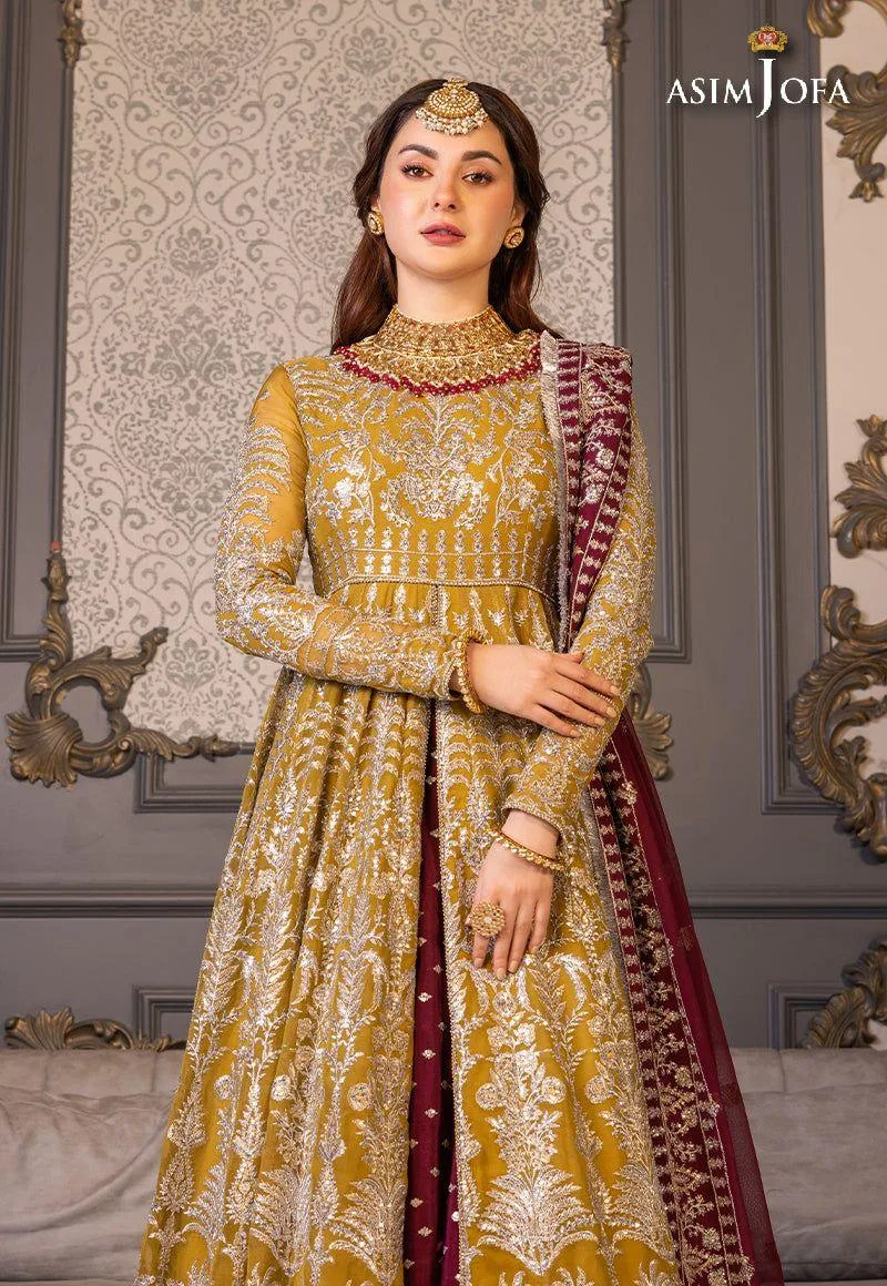 Asim Jofa Plum Chiffon – view 10 – Poshaq