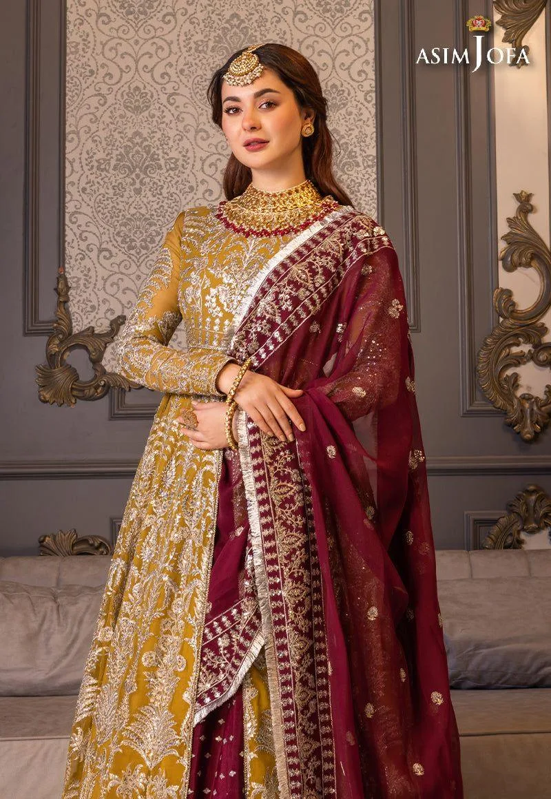Asim Jofa Plum Chiffon – view 11 – Poshaq