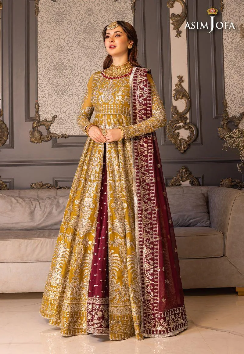 Asim Jofa Plum Chiffon – view 2 – Poshaq