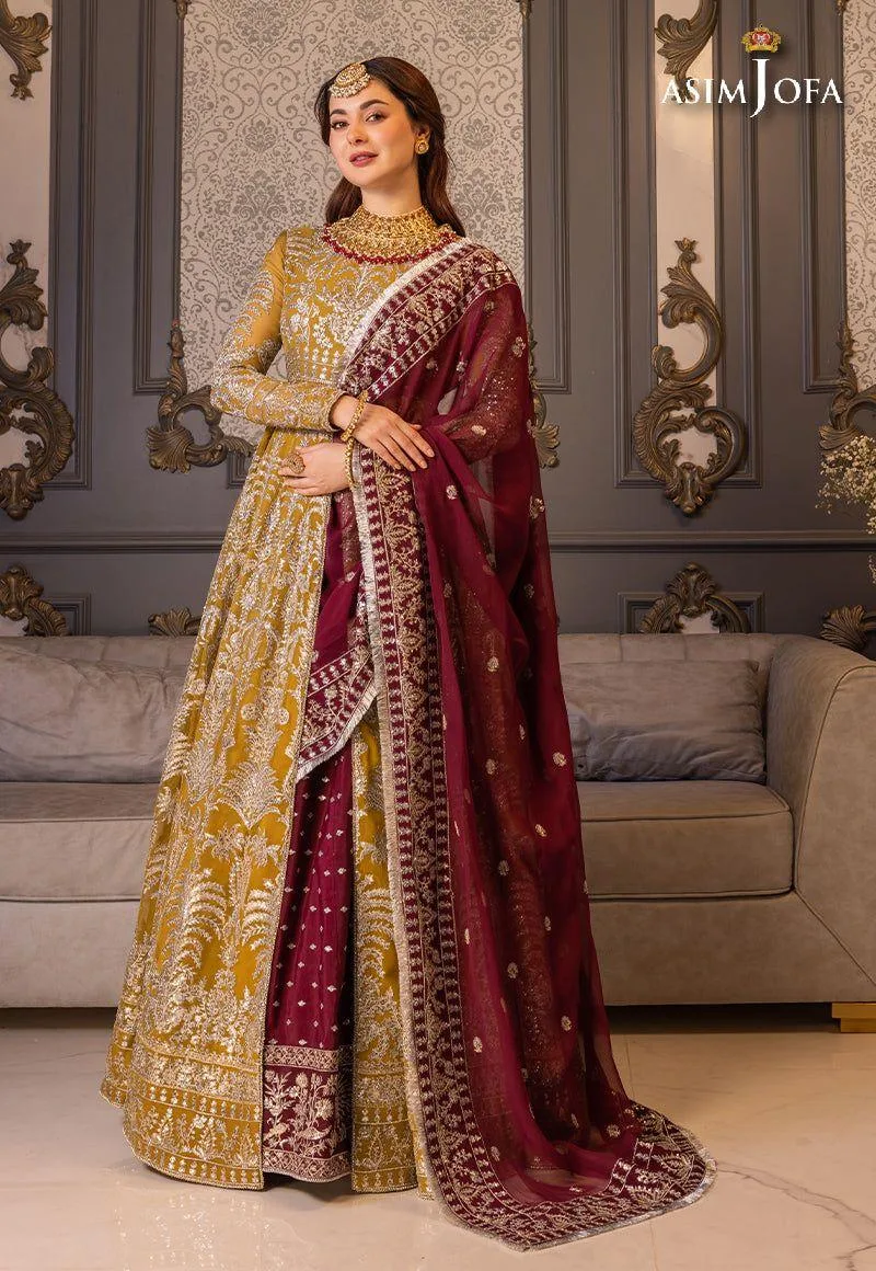 Asim Jofa Plum Chiffon – view 3 – Poshaq
