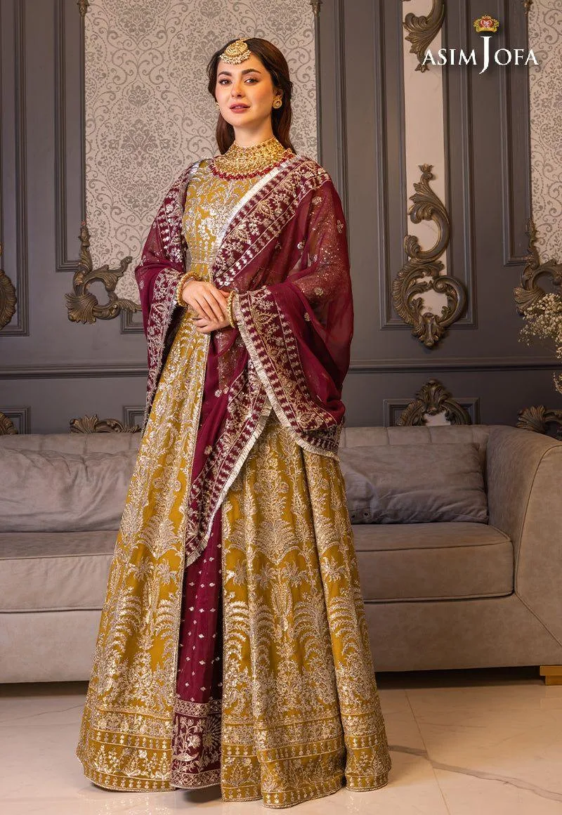 Asim Jofa Plum Chiffon – view 4 – Poshaq
