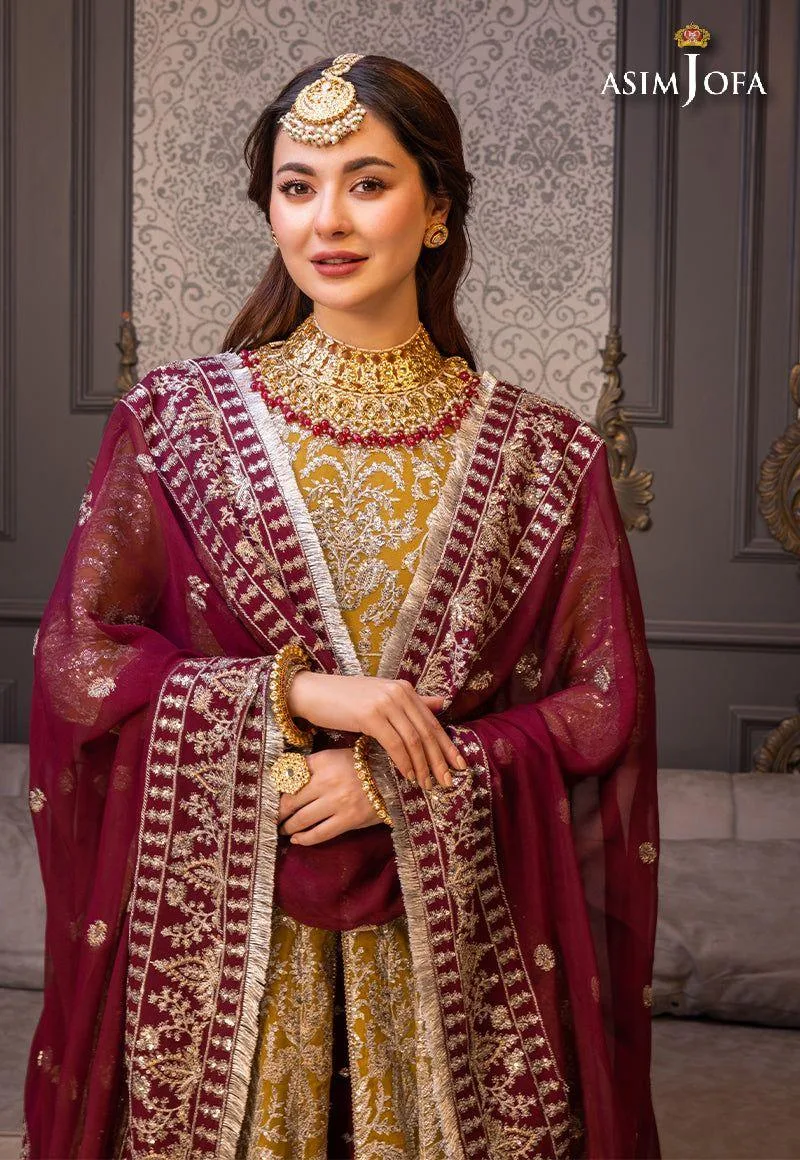Asim Jofa Plum Chiffon – view 5 – Poshaq