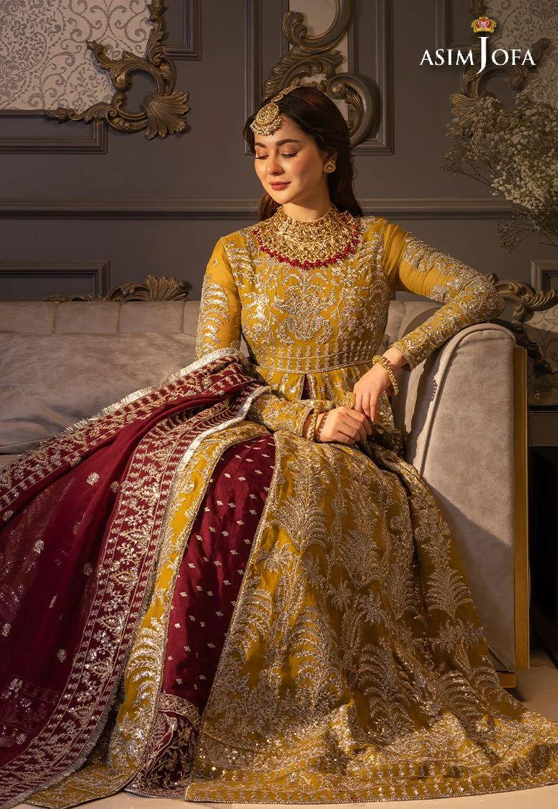 Asim Jofa Plum Chiffon – view 6 – Poshaq