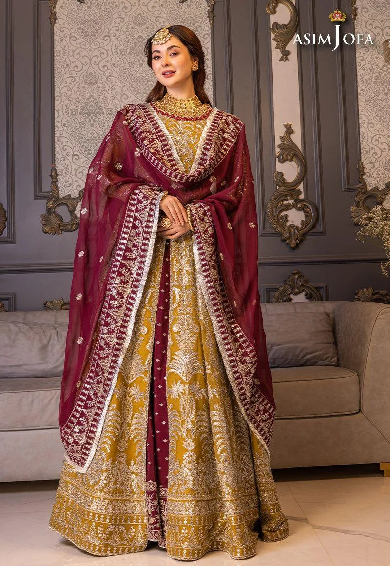 Asim Jofa Plum Chiffon – view 9 – Poshaq