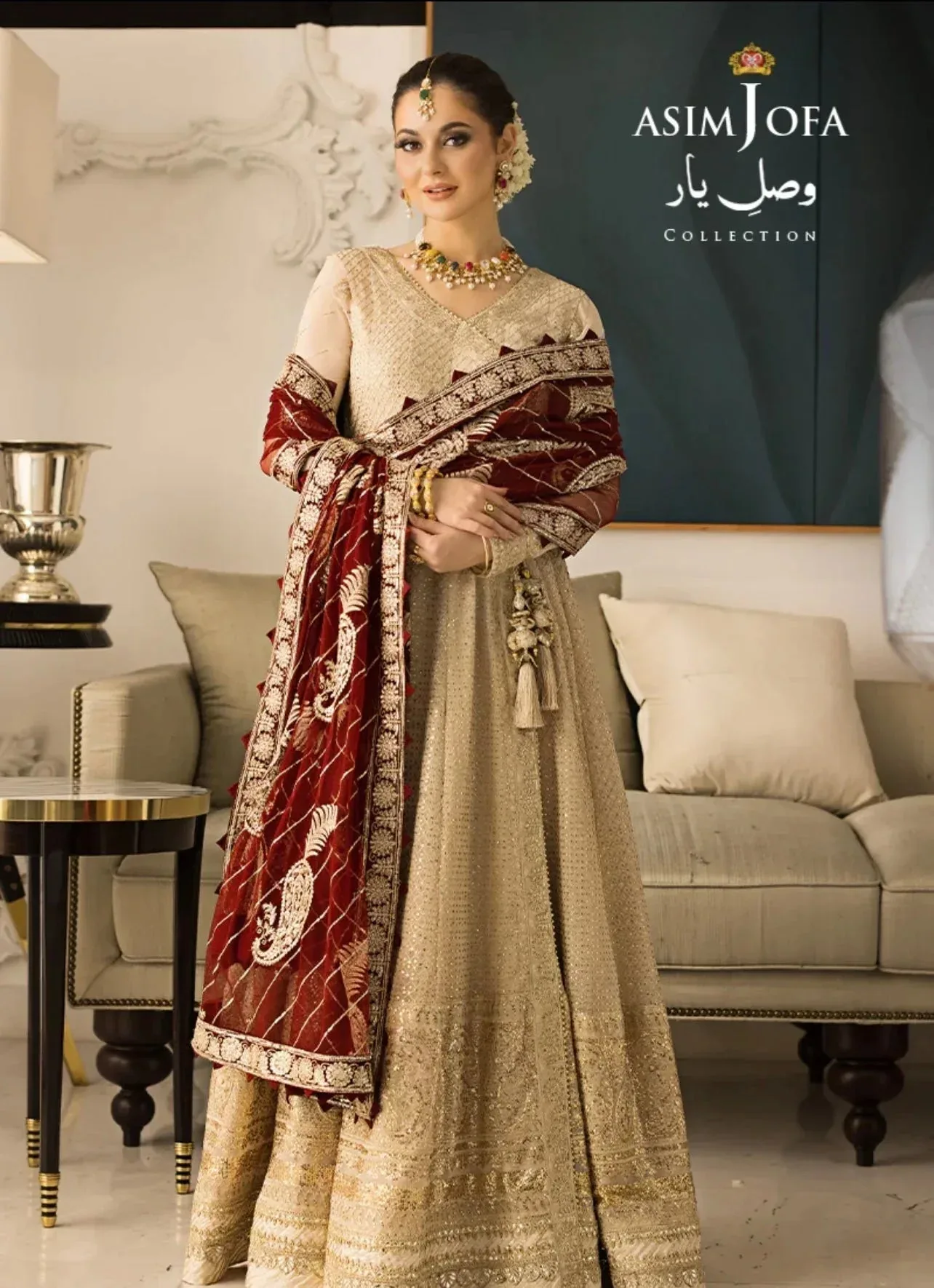 Asim Jofa Chiffon – view 1 – Poshaq