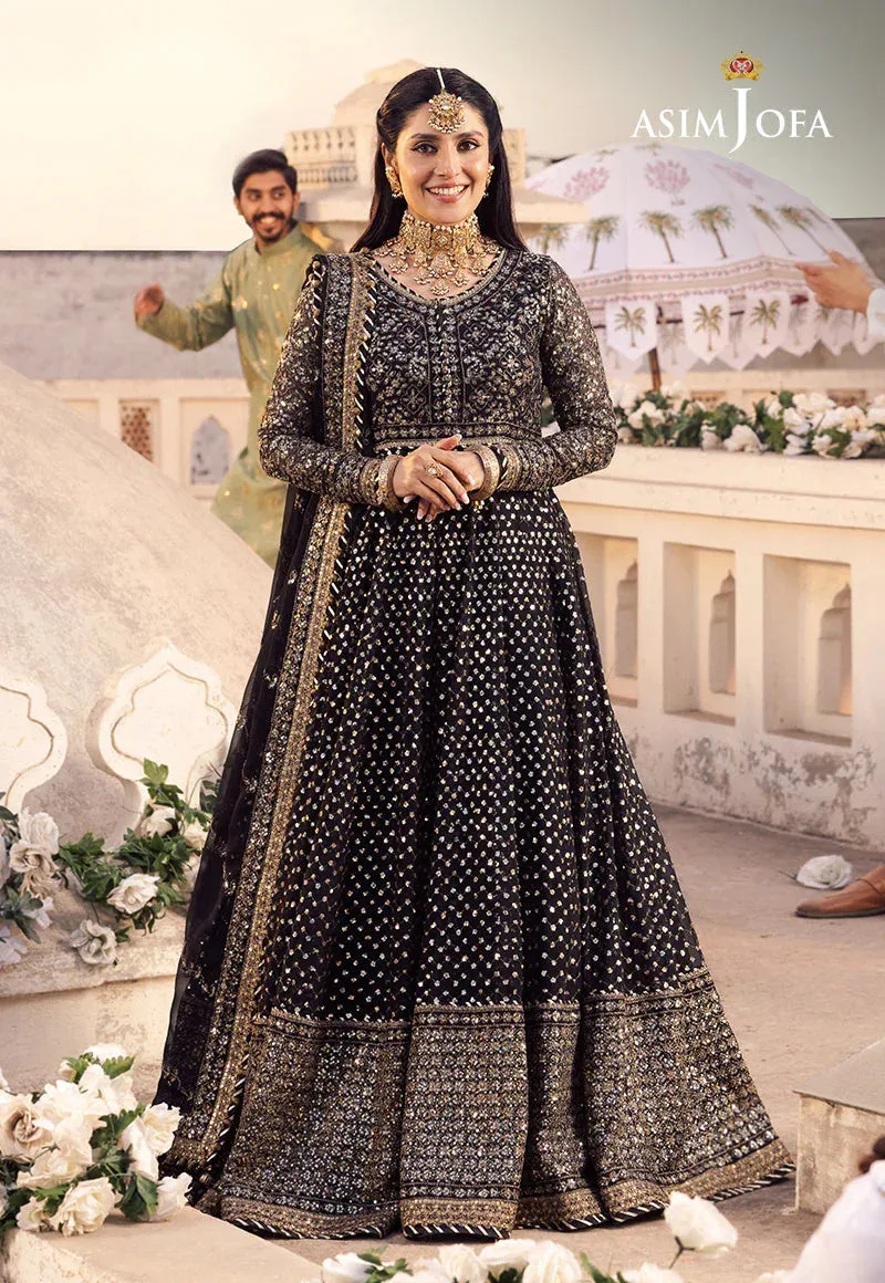 Asim Jofa Black Chiffon – view 9 – Poshaq