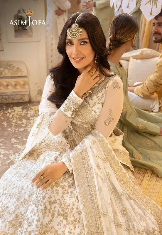 Asim Jofa Ivory Silk – view 1 – Poshaq