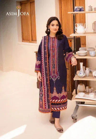 Asim Jofa Prints Essentials Blue Cambric – view 1 – Poshaq