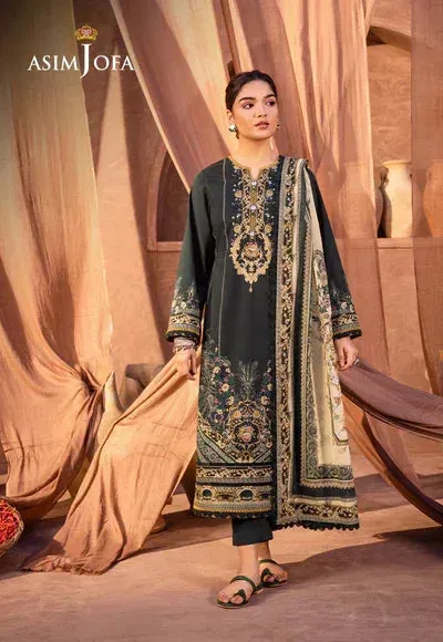 Asim Jofa Prints Essentials Green Cambric – view 1 – Poshaq