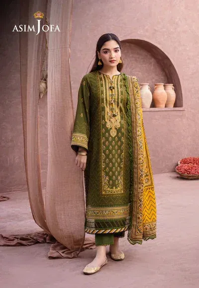 Asim Jofa Prints Essentials Green Cambric – view 1 – Poshaq