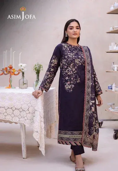 Asim Jofa Prints Essentials Purple Cambric – view 1 – Poshaq