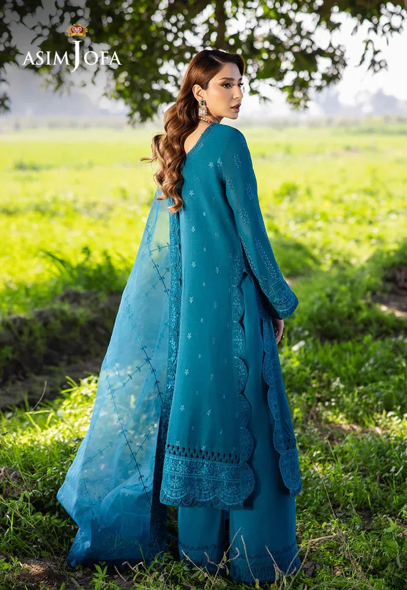 Asim Jofa Luxury Lawn 25 Blue Lawn – view 2 – Poshaq