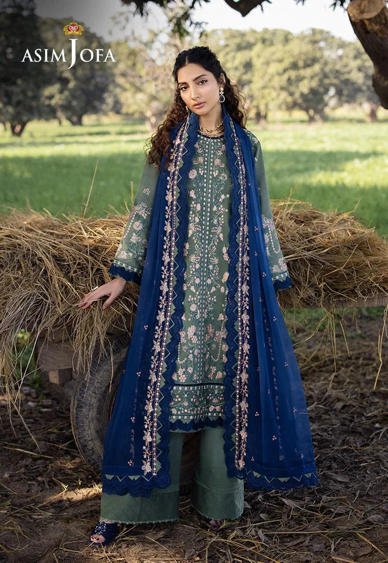 Asim Jofa Luxury Lawn 25 Green Lawn – view 1 – Poshaq