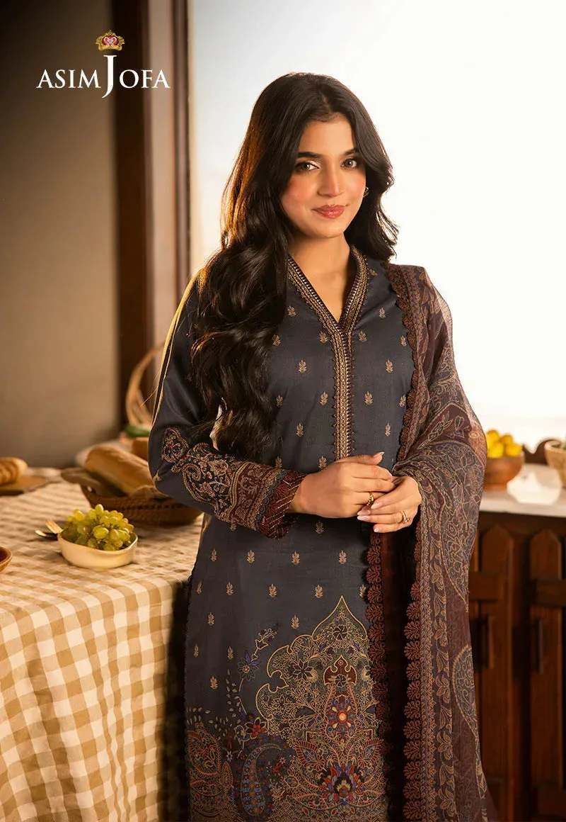 Asim Jofa Prints Drop 2 Black Chiffon – view 3 – Poshaq