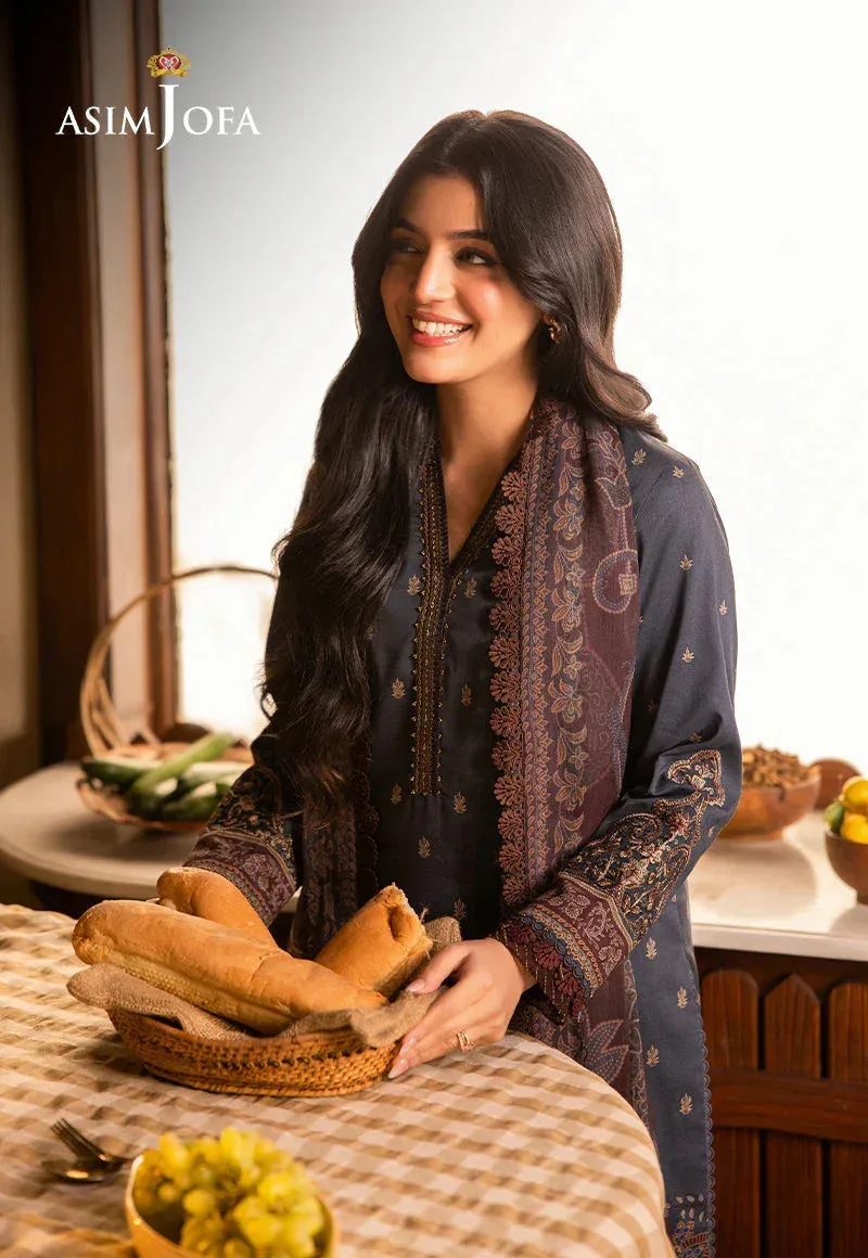 Asim Jofa Prints Drop 2 Black Chiffon – view 5 – Poshaq