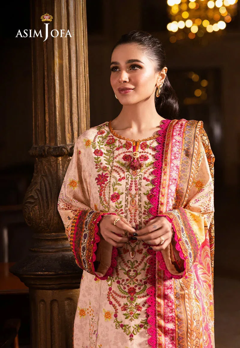 Asim Jofa Prints Drop 2 Ivory Silk – view 5 – Poshaq