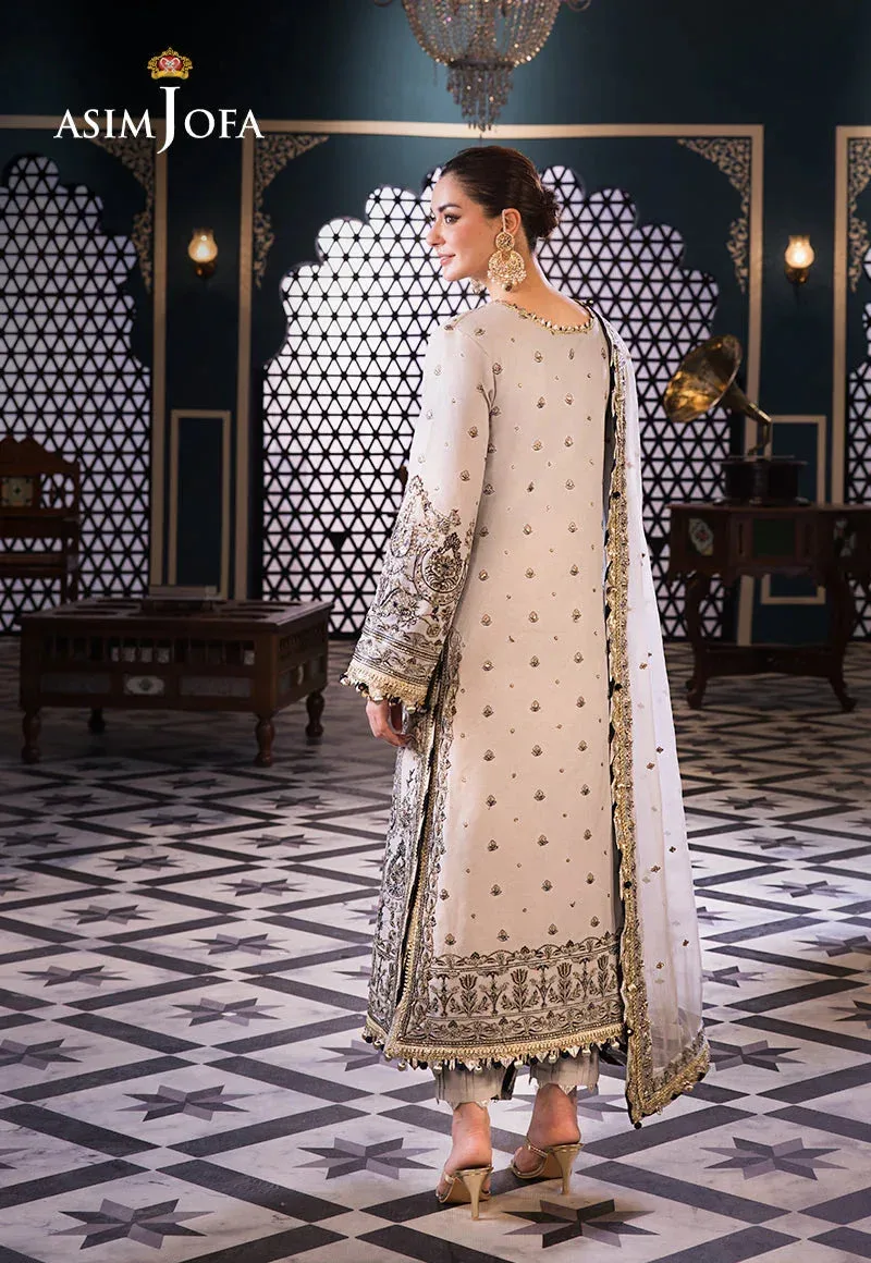 Asim Jofa Fasana e Ishq Eid Luxury Lawn Black Chiffon – view 2 – Poshaq