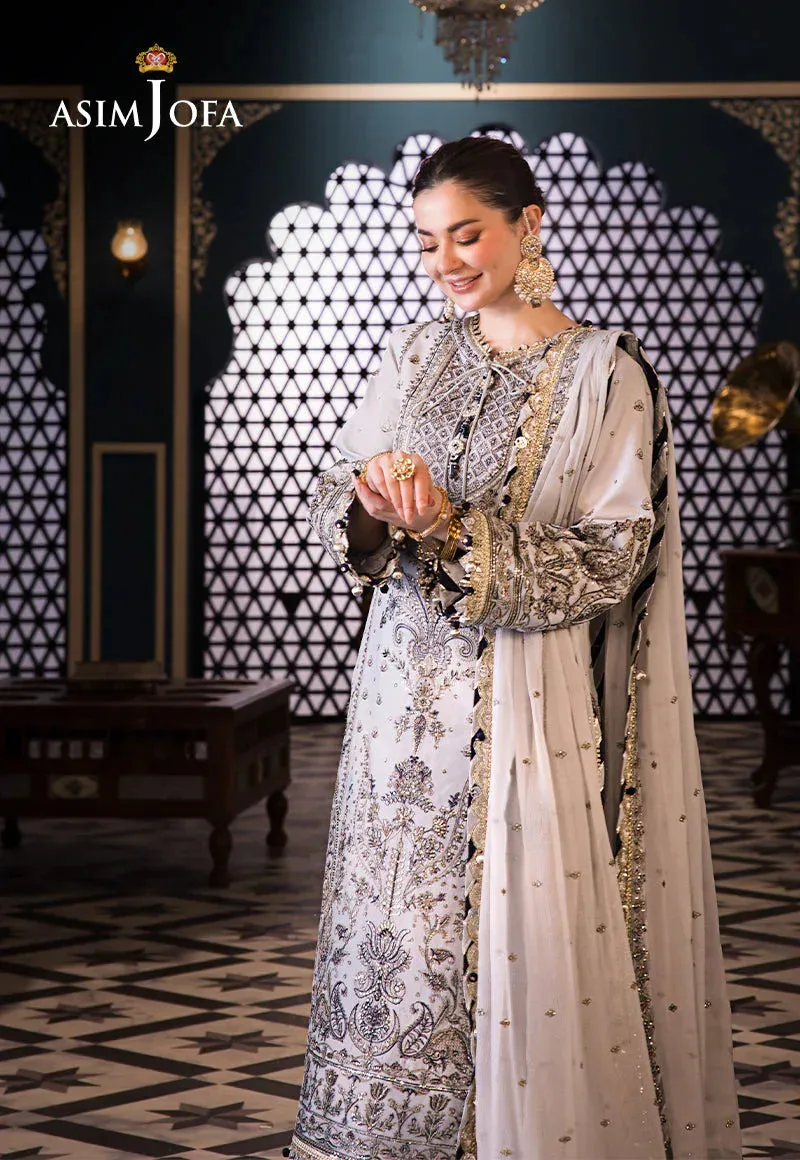Asim Jofa Fasana e Ishq Eid Luxury Lawn Black Chiffon – view 4 – Poshaq