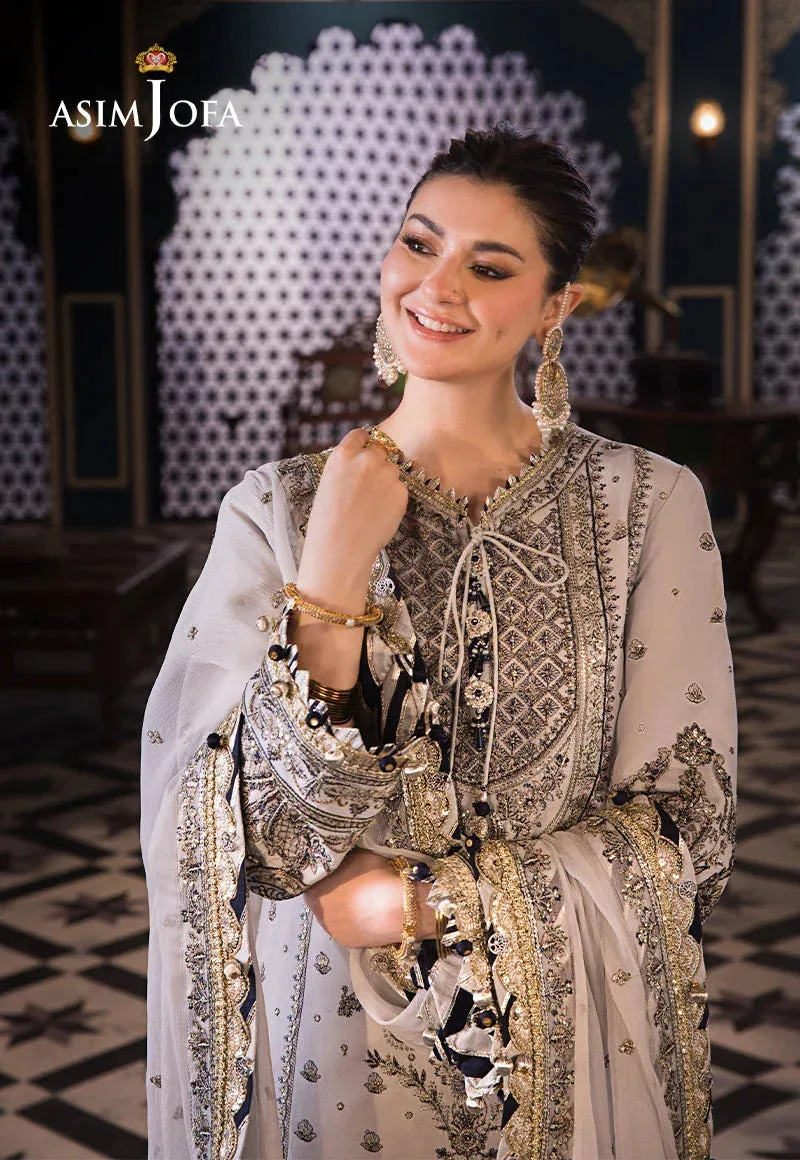 Asim Jofa Fasana e Ishq Eid Luxury Lawn Black Chiffon – view 6 – Poshaq