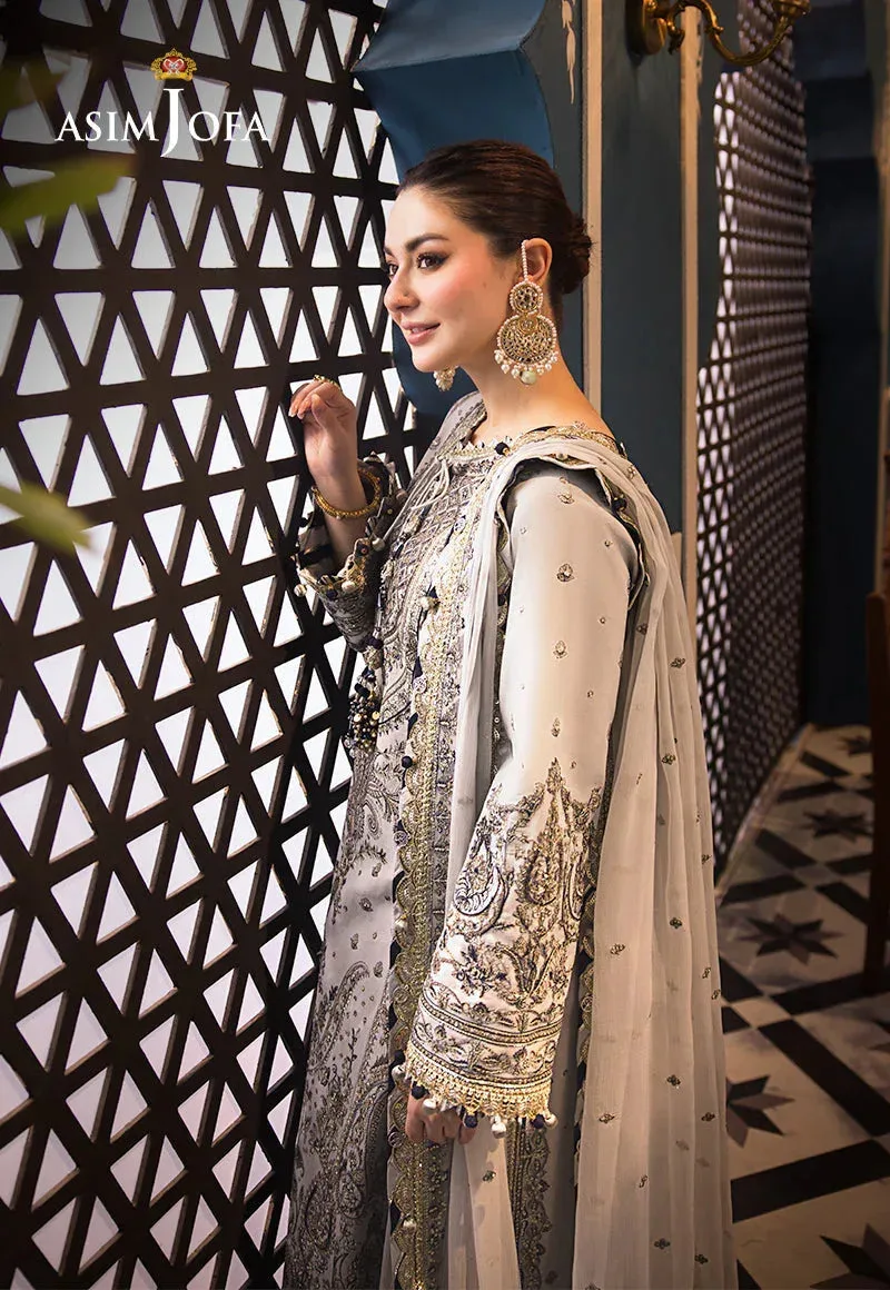 Asim Jofa Fasana e Ishq Eid Luxury Lawn Black Chiffon – view 8 – Poshaq