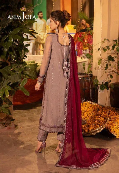 Asim Jofa Chamak Damak Festive 24 Black Chiffon – view 2 – Poshaq