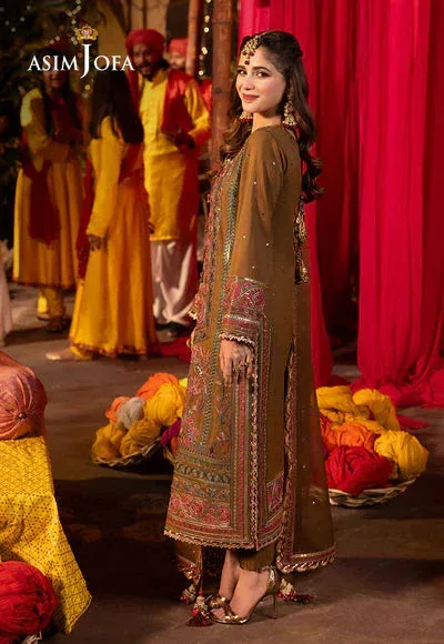 Asim Jofa Chamak Damak Festive 24 Gold Chiffon – view 4 – Poshaq