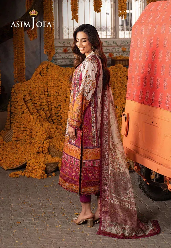 Asim Jofa Aira Summer Prints Silver Jacquard – view 2 – Poshaq