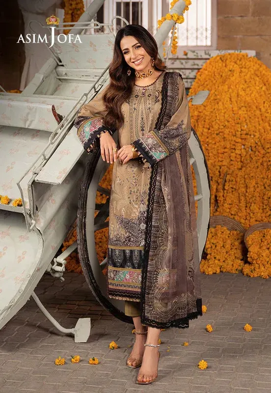 Asim Jofa Aira Summer Prints Chiffon – view 1 – Poshaq