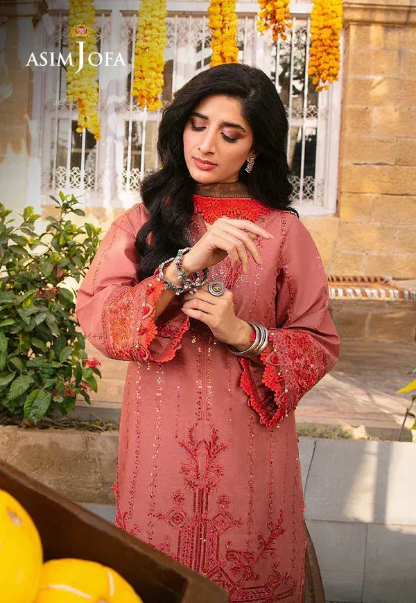 Asim Jofa Aira Summer Prints Pink Cambric – view 4 – Poshaq