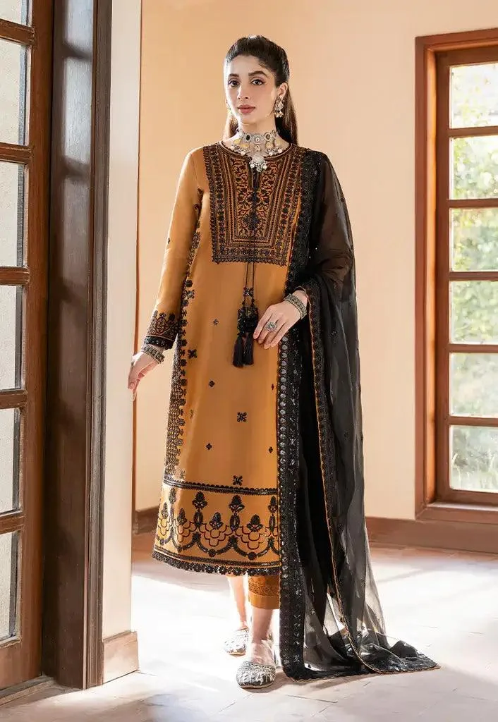 Asim Jofa Eid Festive 2023 Gold Chiffon – view 1 – Poshaq