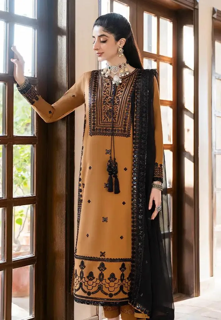 Asim Jofa Eid Festive 2023 Gold Chiffon – view 4 – Poshaq