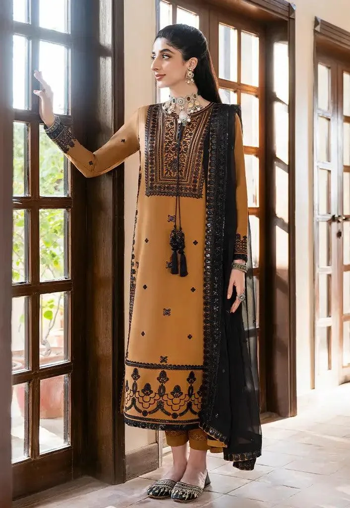 Asim Jofa Eid Festive 2023 Gold Chiffon – view 6 – Poshaq