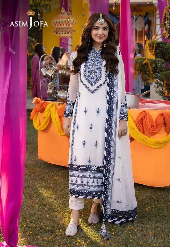 Asim Jofa Dastaan Collection 24 Off White Organza – view 1 – Poshaq