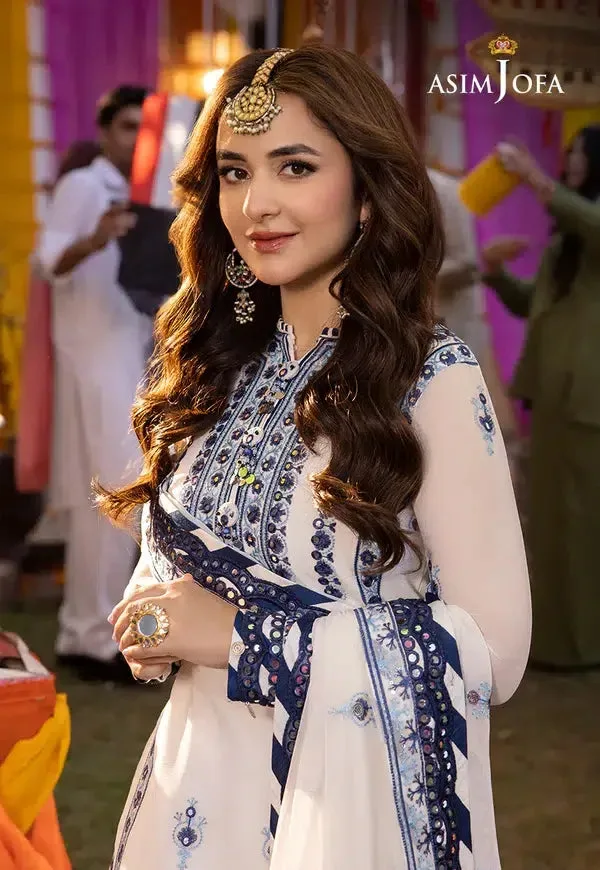 Asim Jofa Dastaan Collection 24 Off White Organza – view 2 – Poshaq