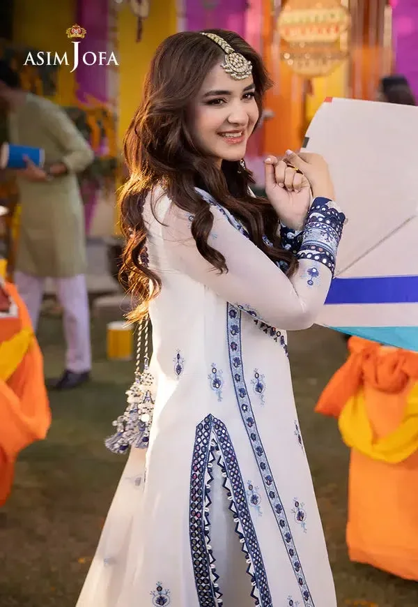 Asim Jofa Dastaan Collection 24 Off White Organza – view 3 – Poshaq