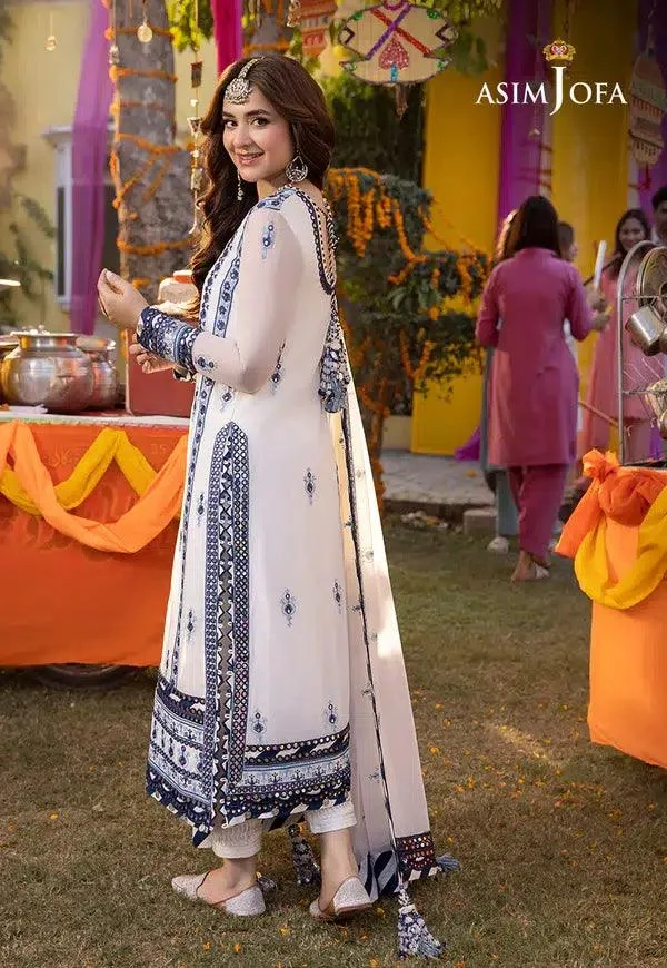 Asim Jofa Dastaan Collection 24 Off White Organza – view 7 – Poshaq