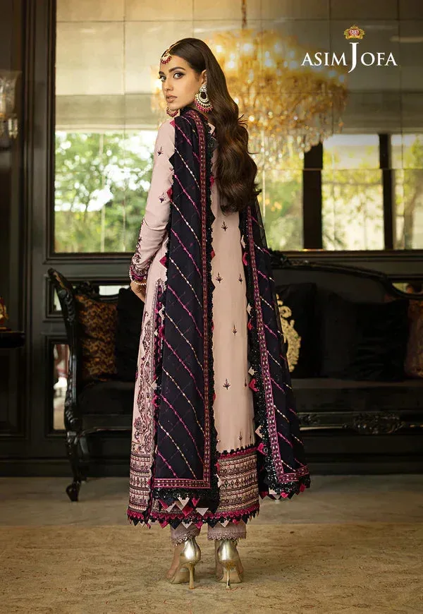 Asim Jofa Rang e Noor 23 Lilac Chiffon – view 2 – Poshaq
