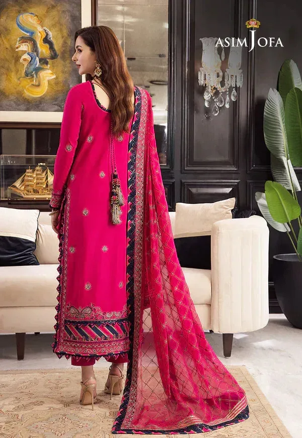 Asim Jofa Rang e Noor 23 Pink Chiffon – view 2 – Poshaq