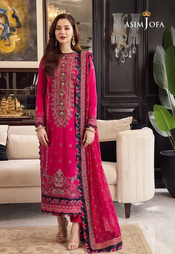 Asim Jofa Rang e Noor 23 Pink Chiffon – view 3 – Poshaq