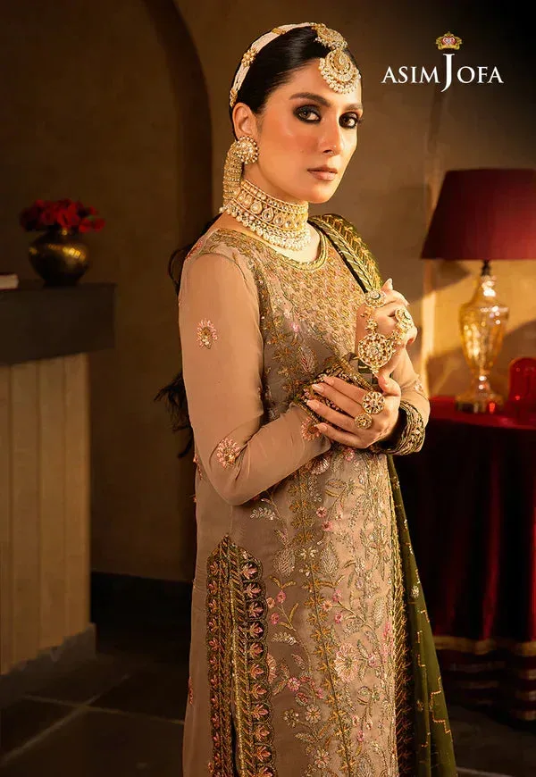 Asim Jofa Velvet Festive 23 Green Chiffon – view 5 – Poshaq