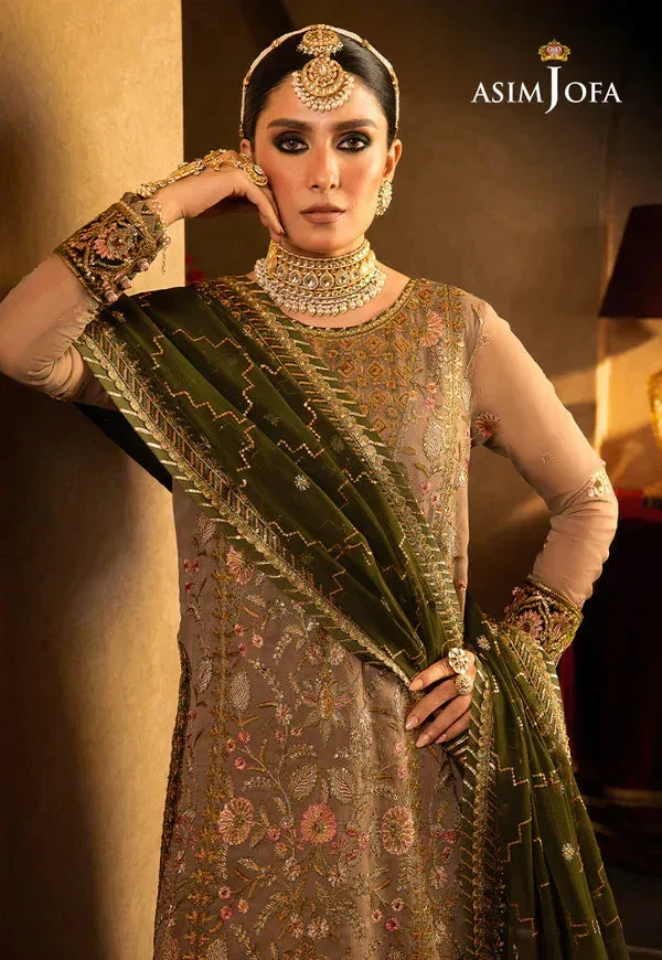 Asim Jofa Velvet Festive 23 Green Chiffon – view 7 – Poshaq