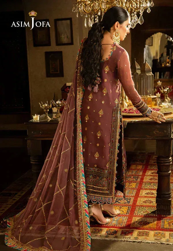 Asim Jofa Velvet Festive 23 Purple Chiffon – view 5 – Poshaq