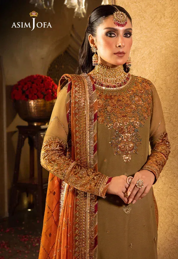 Asim Jofa Velvet Festive 23 Green Chiffon – view 3 – Poshaq
