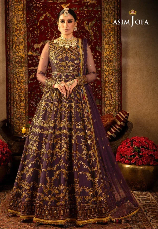 Asim Jofa Velvet Festive 23 Purple Velvet – view 1 – Poshaq