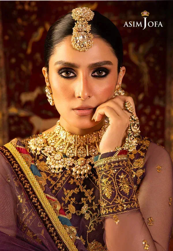 Asim Jofa Velvet Festive 23 Purple Velvet – view 2 – Poshaq