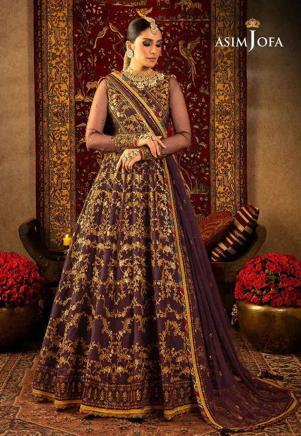 Asim Jofa Velvet Festive 23 Purple Velvet – view 3 – Poshaq