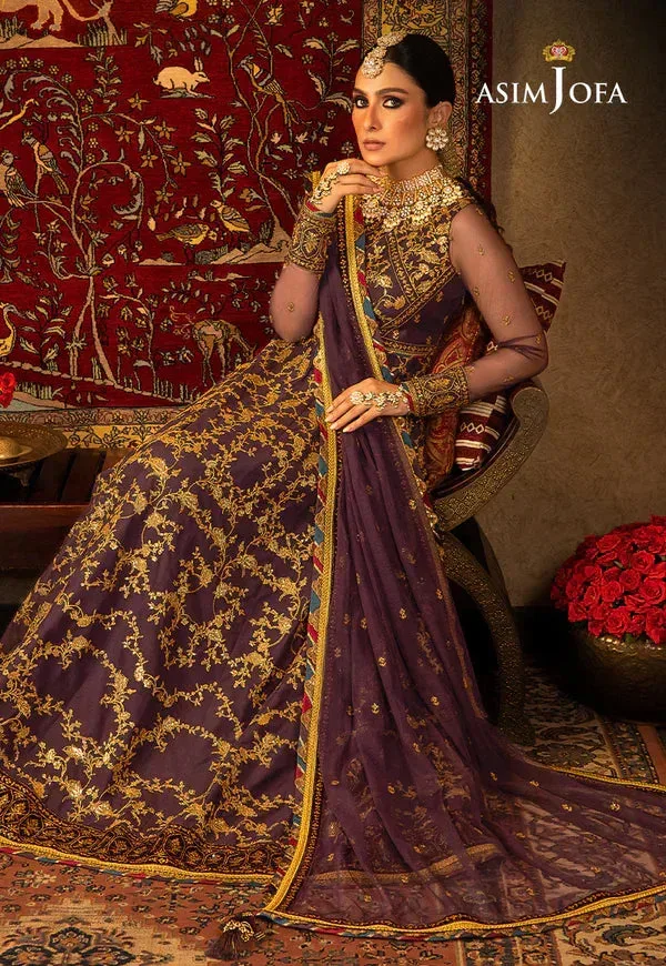 Asim Jofa Velvet Festive 23 Purple Velvet – view 4 – Poshaq